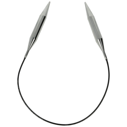 Aiguilles à tricoter circulaires en bronze blanc - Black Edition