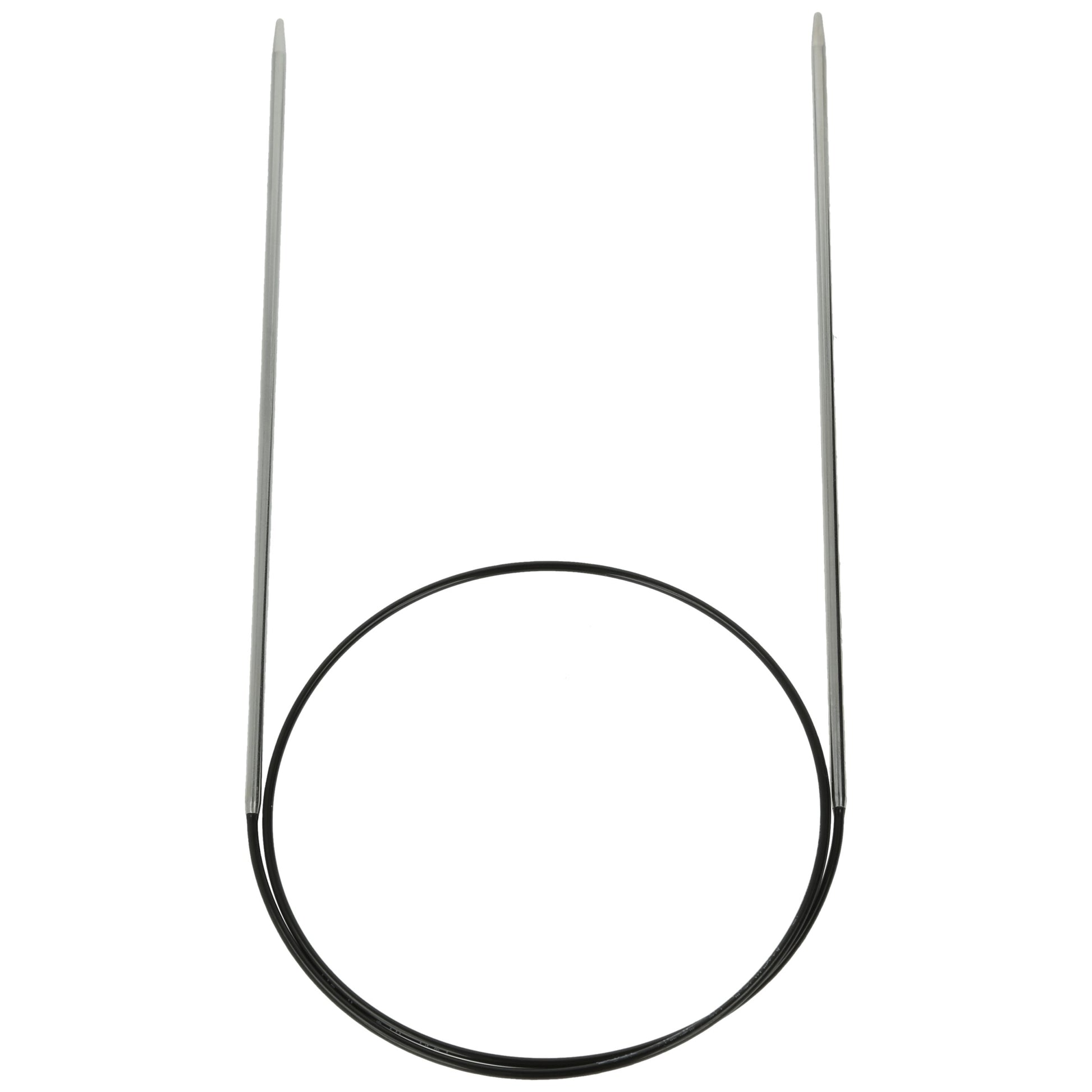 Aiguilles à tricoter circulaires en bronze blanc - Black Edition