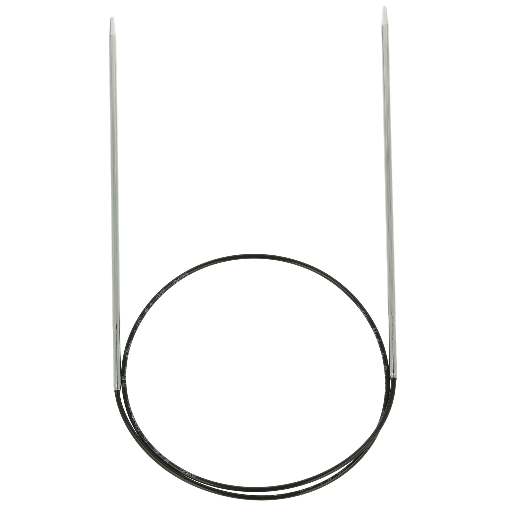 Aiguilles à tricoter circulaires en bronze blanc - Black Edition