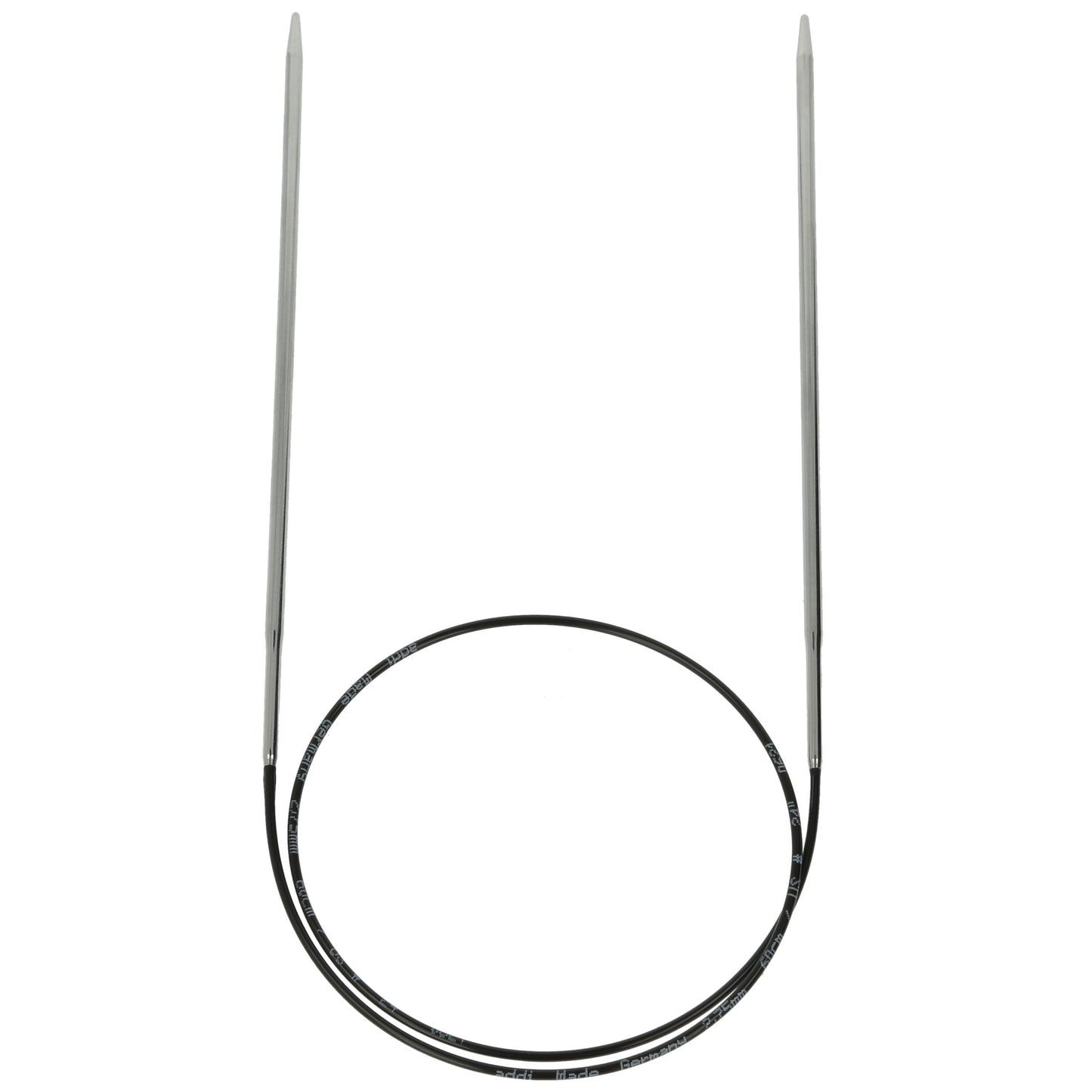 Aiguilles à tricoter circulaires en bronze blanc - Black Edition