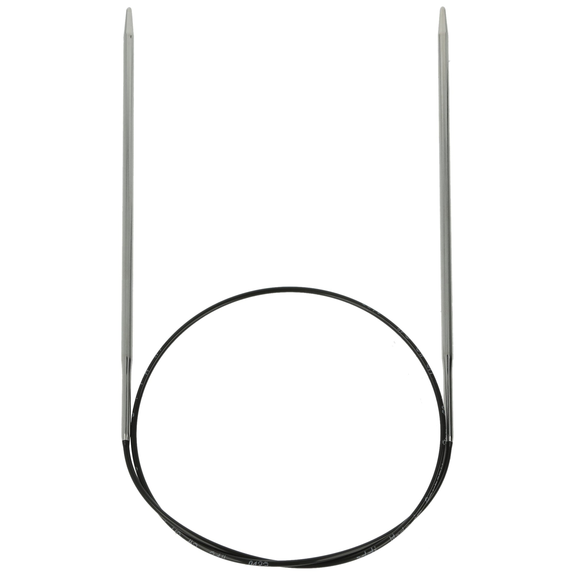 Aiguilles à tricoter circulaires en bronze blanc - Black Edition