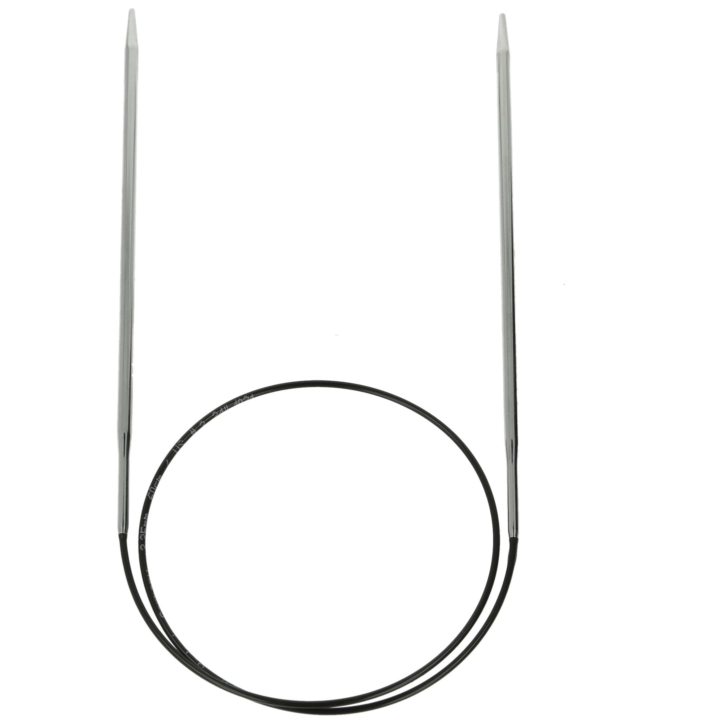 Aiguilles à tricoter circulaires en bronze blanc - Black Edition