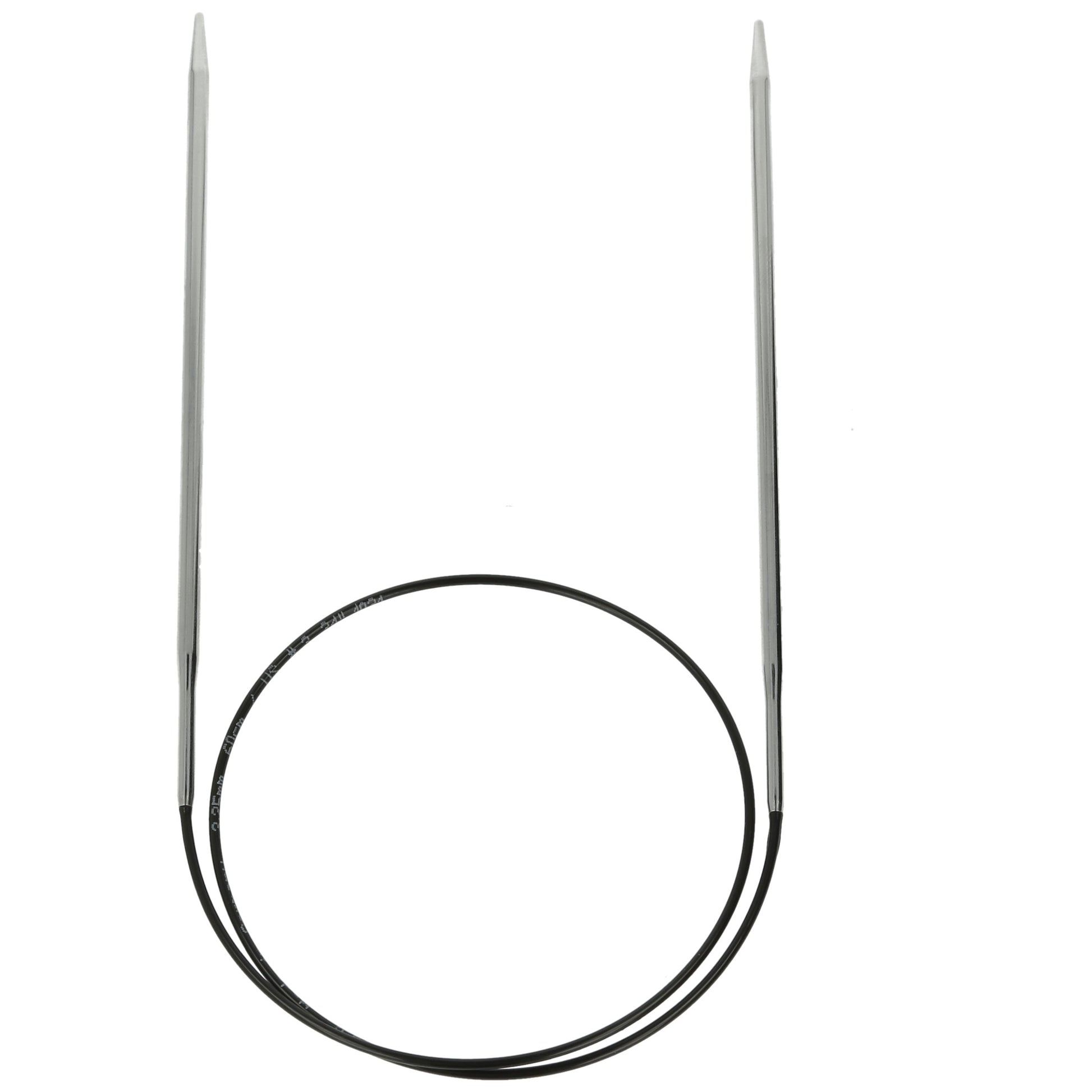 Aiguilles à tricoter circulaires en bronze blanc - Black Edition