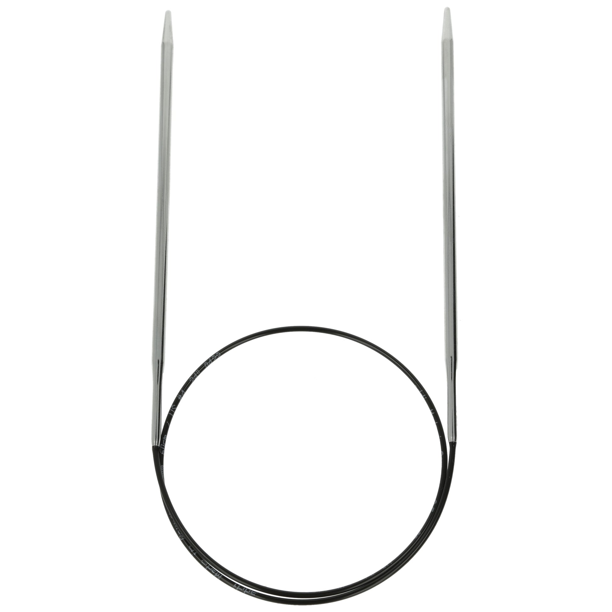Aiguilles à tricoter circulaires en bronze blanc - Black Edition