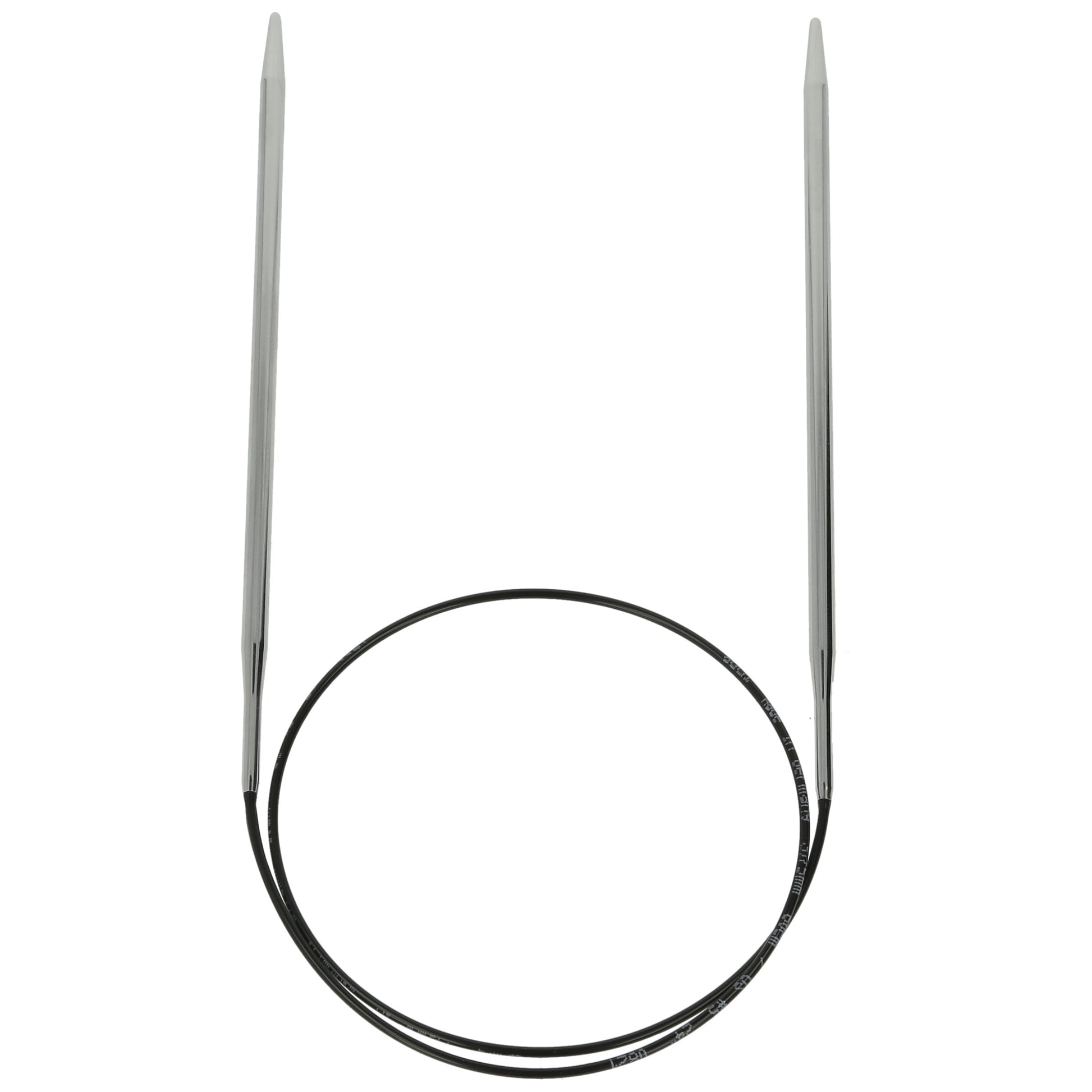 Aiguilles à tricoter circulaires en bronze blanc - Black Edition
