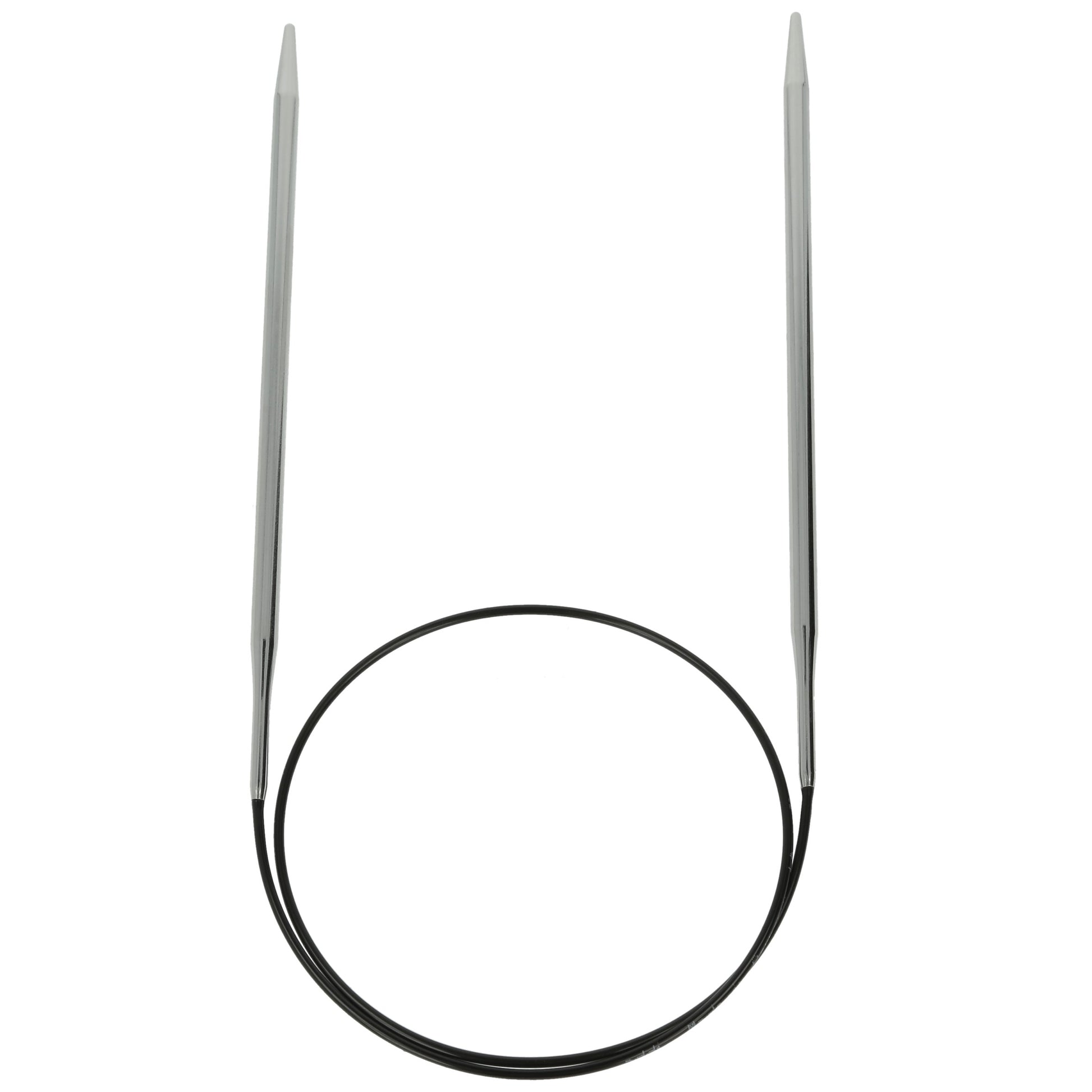 Aiguilles à tricoter circulaires en bronze blanc - Black Edition