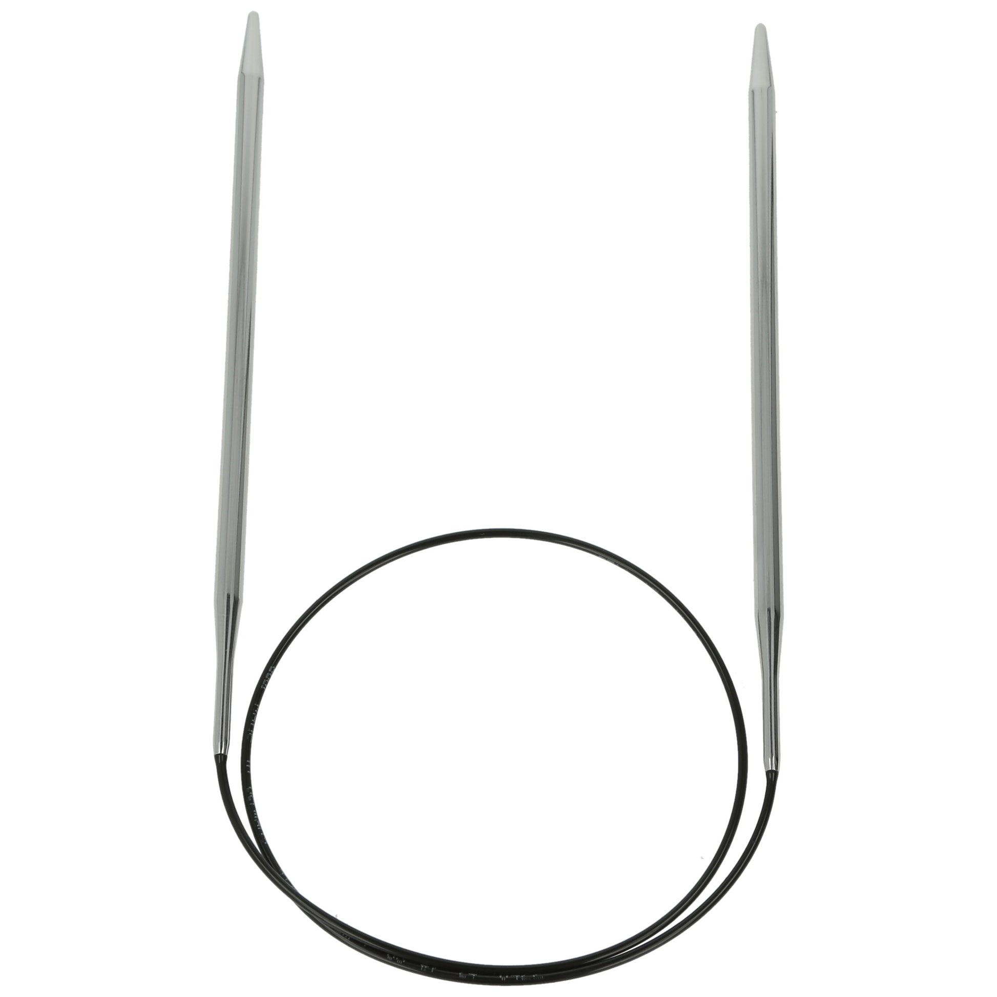 Aiguilles à tricoter circulaires en bronze blanc - Black Edition