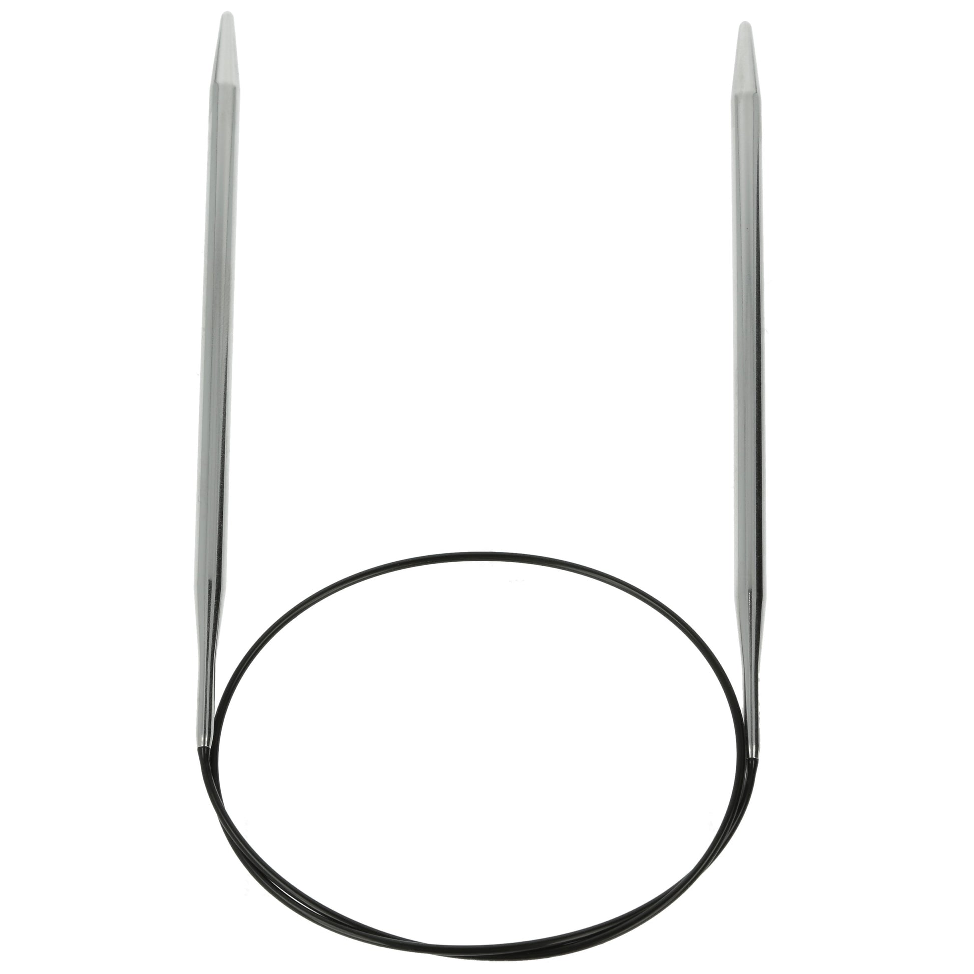 Aiguilles à tricoter circulaires en bronze blanc - Black Edition