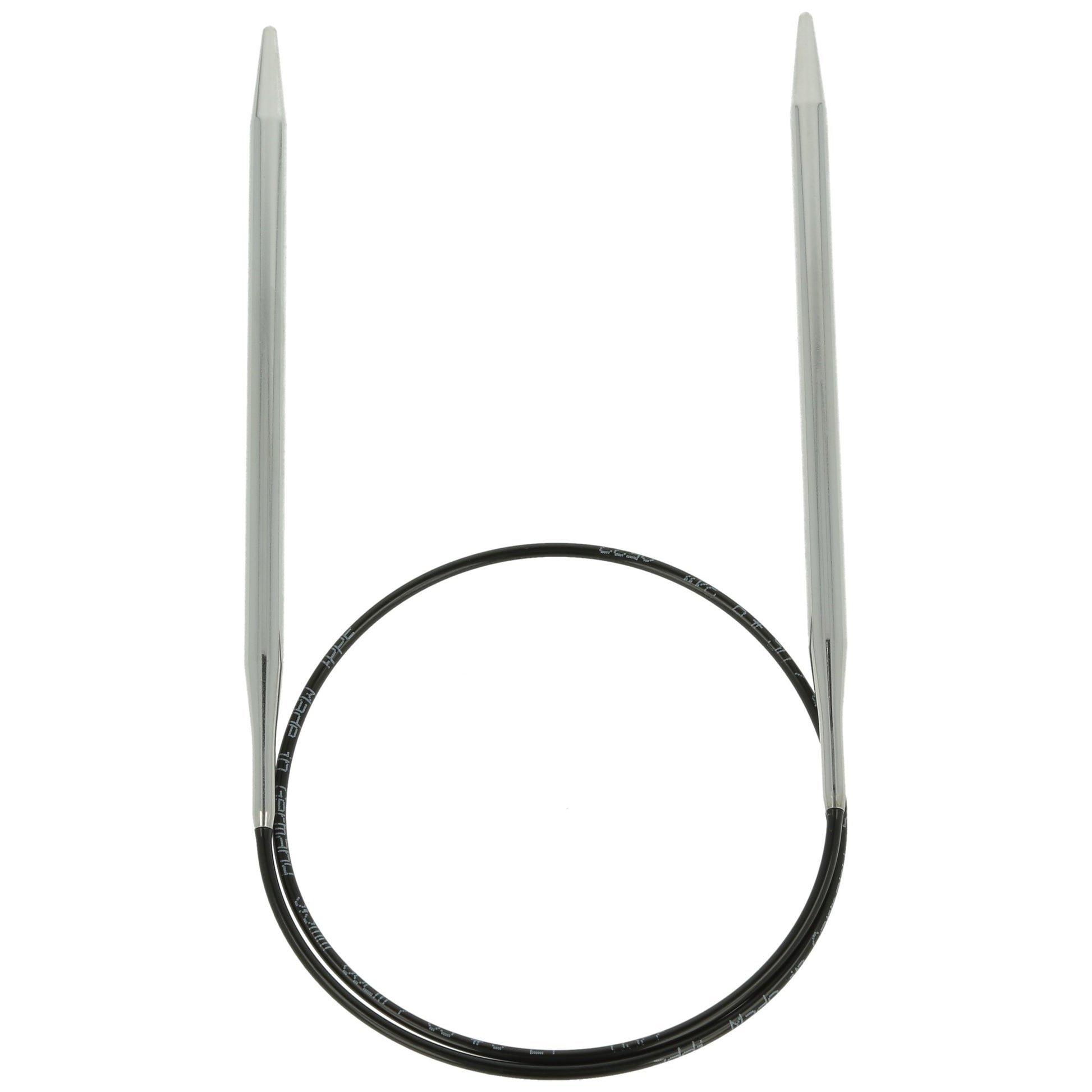 Aiguilles à tricoter circulaires en bronze blanc - Black Edition