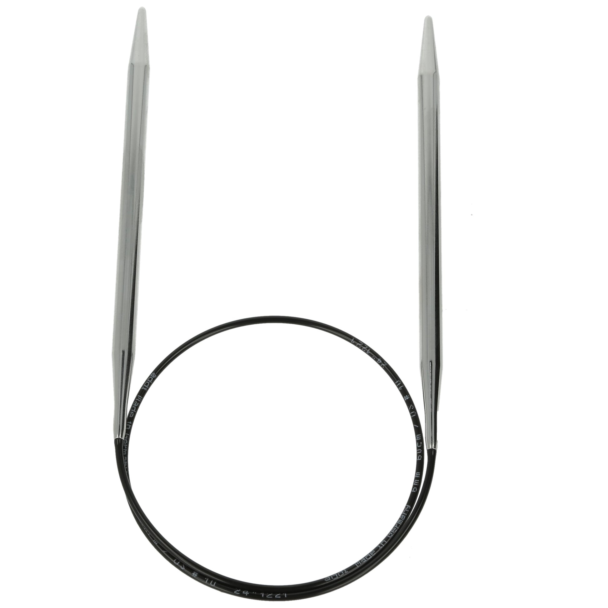 Aiguilles à tricoter circulaires en bronze blanc - Black Edition