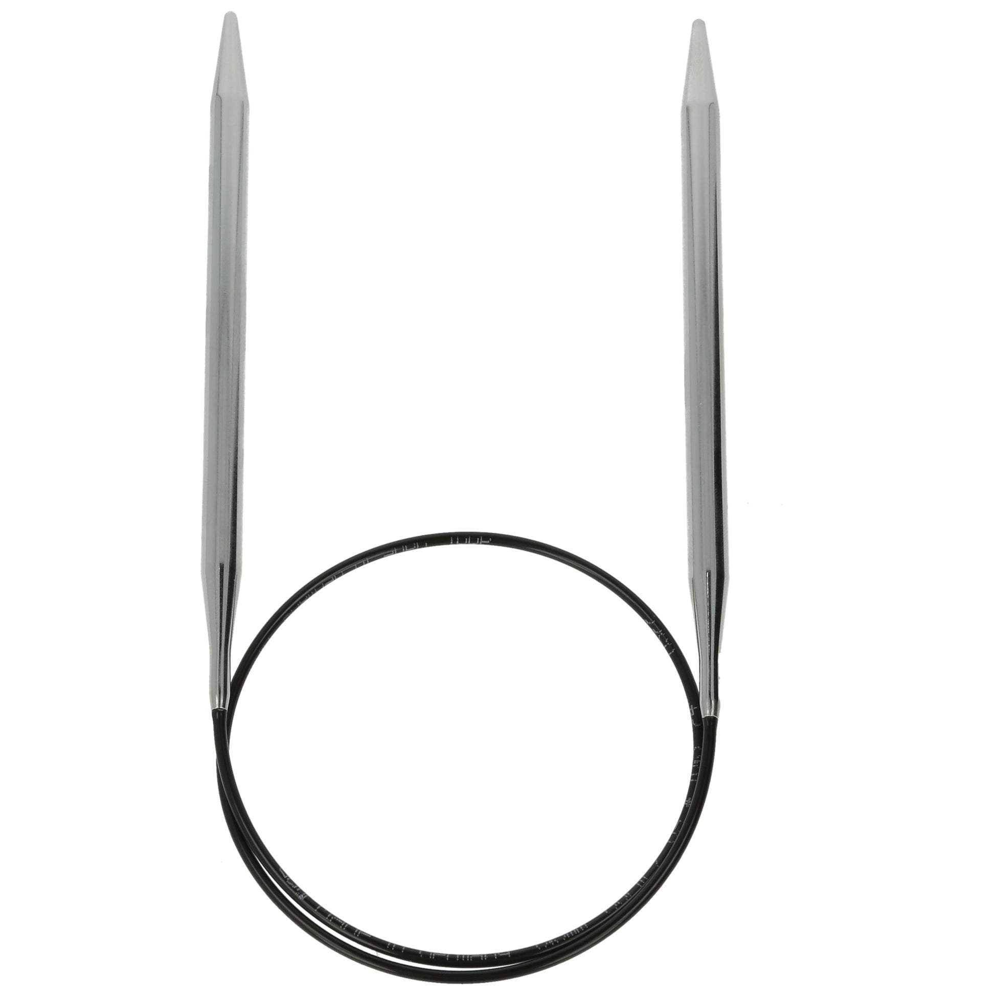 Aiguilles à tricoter circulaires en bronze blanc - Black Edition