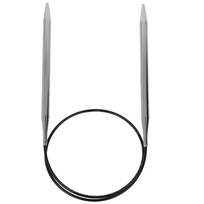 Aiguilles à tricoter circulaires en bronze blanc - Black Edition