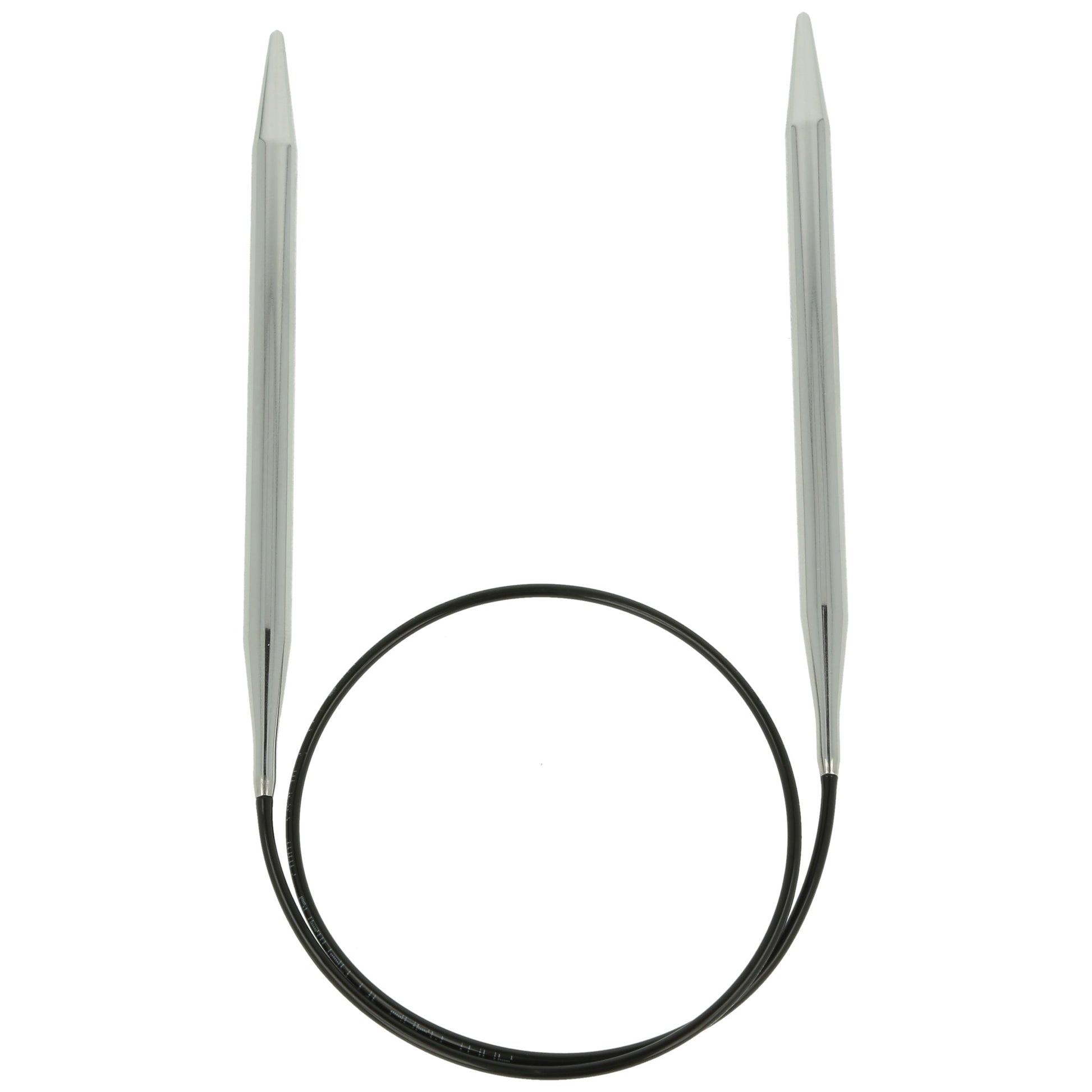 Aiguilles à tricoter circulaires en bronze blanc - Black Edition