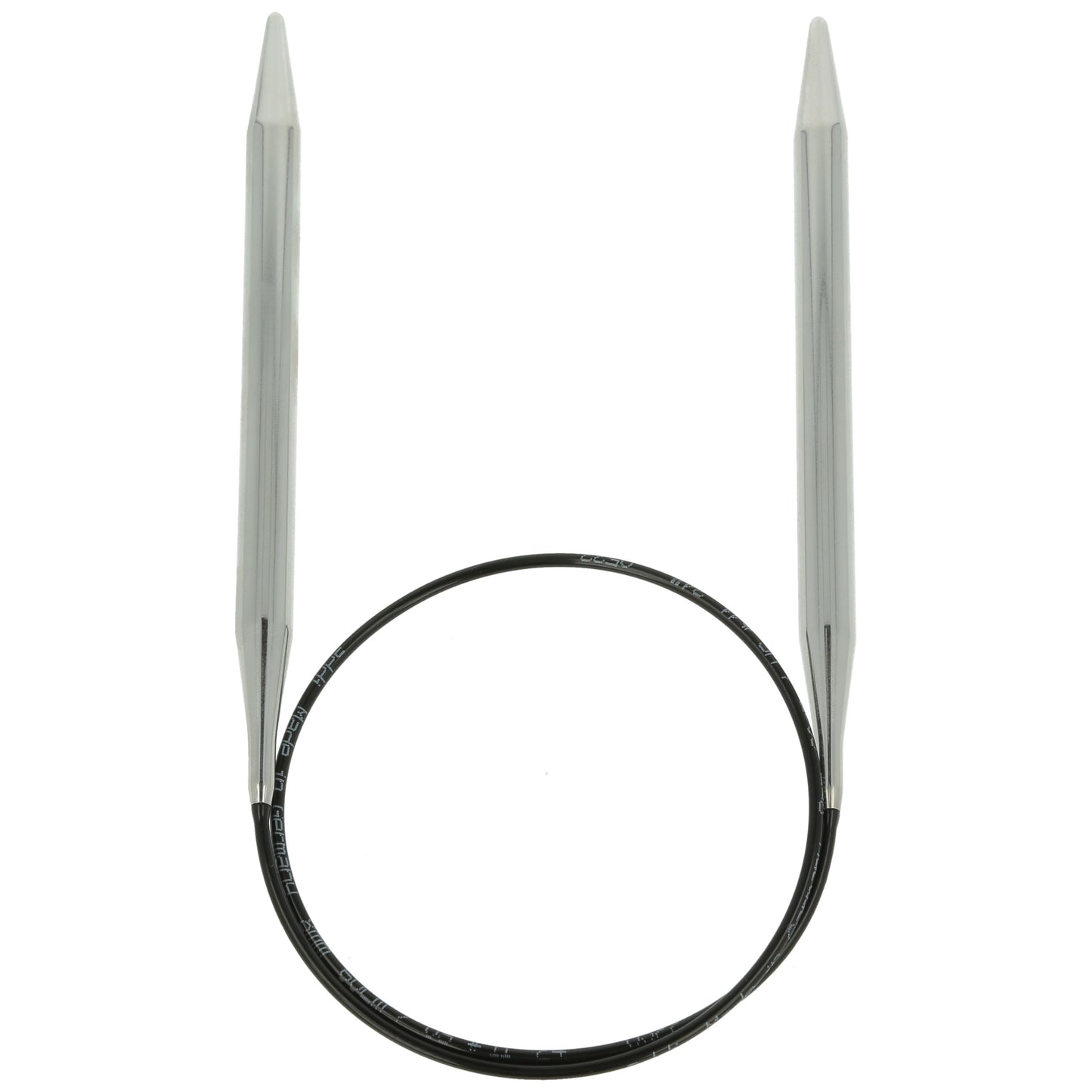 Aiguilles à tricoter circulaires en bronze blanc - Black Edition