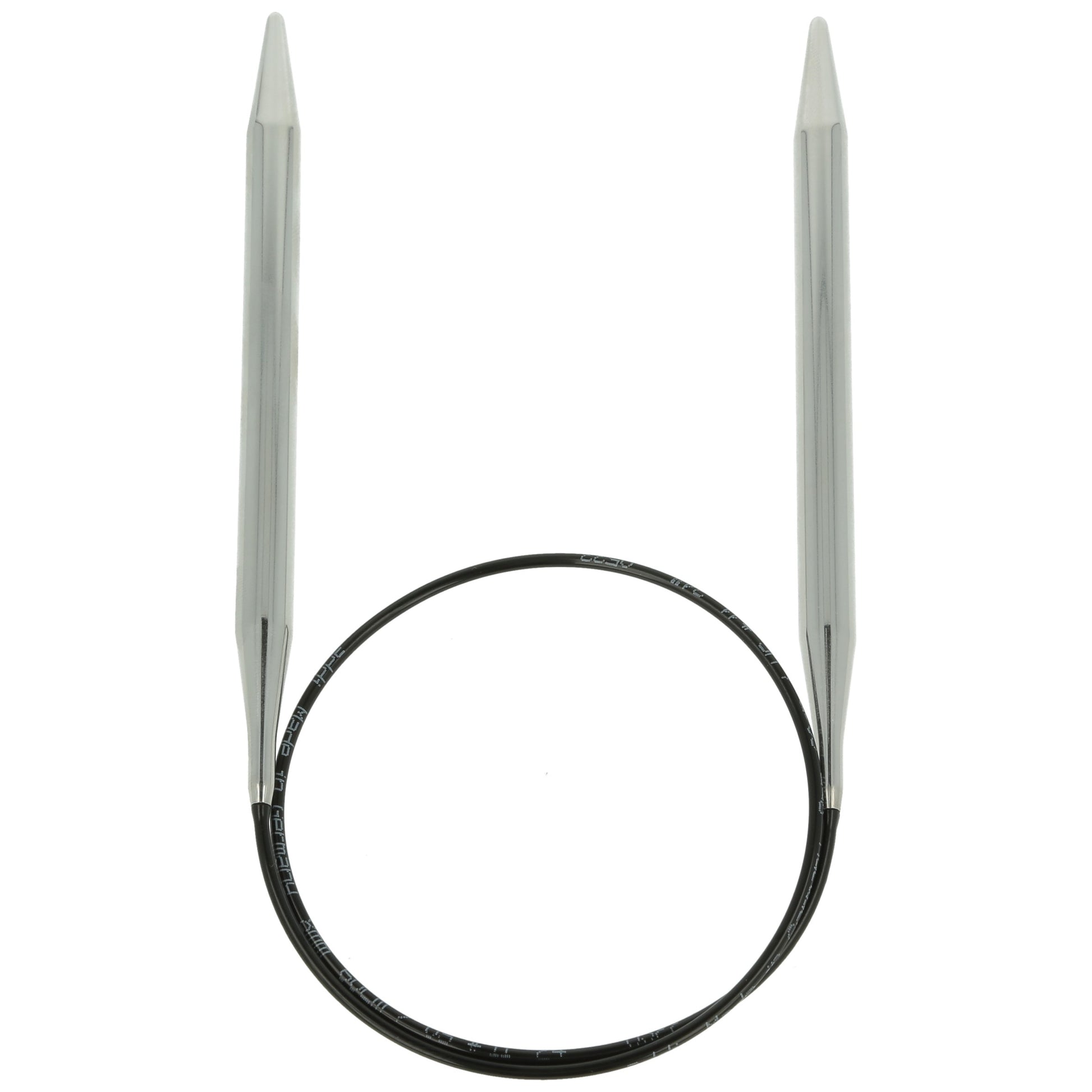 Aiguilles à tricoter circulaires en bronze blanc - Black Edition