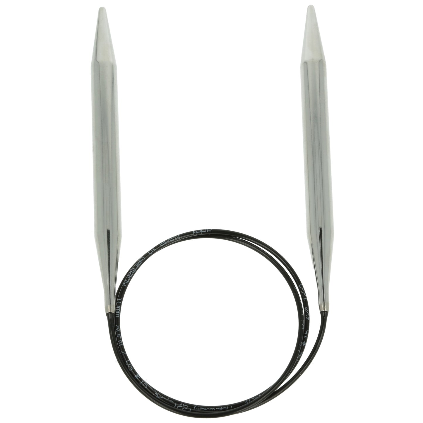 Aiguilles à tricoter circulaires en bronze blanc - Black Edition