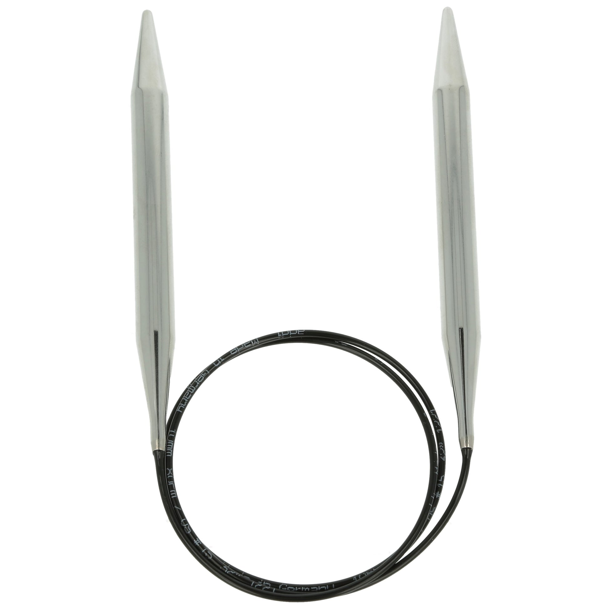 Aiguilles à tricoter circulaires en bronze blanc - Black Edition