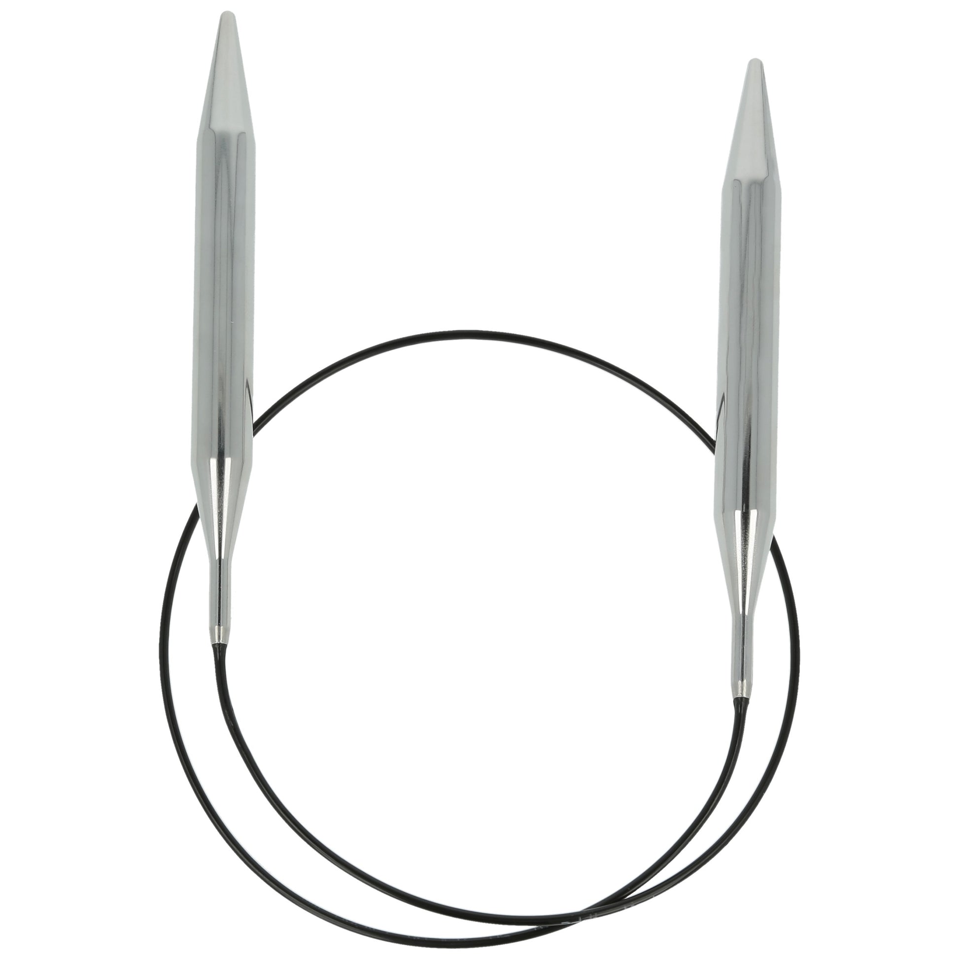 Aiguilles à tricoter circulaires en bronze blanc - Black Edition