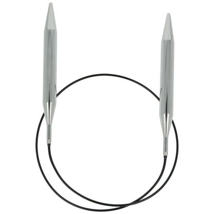 Aiguilles à tricoter circulaires en bronze blanc - Black Edition