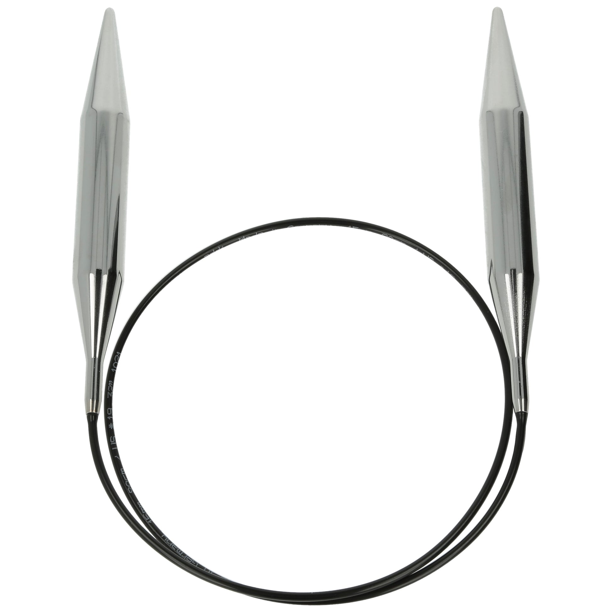 Aiguilles à tricoter circulaires en bronze blanc - Black Edition