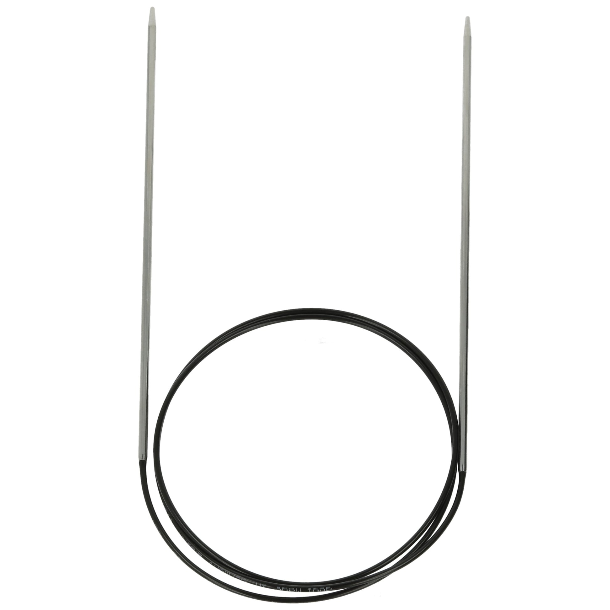 Aiguilles à tricoter circulaires en bronze blanc - Black Edition