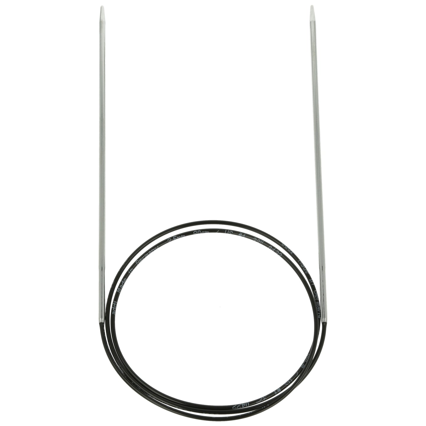 Aiguilles à tricoter circulaires en bronze blanc - Black Edition