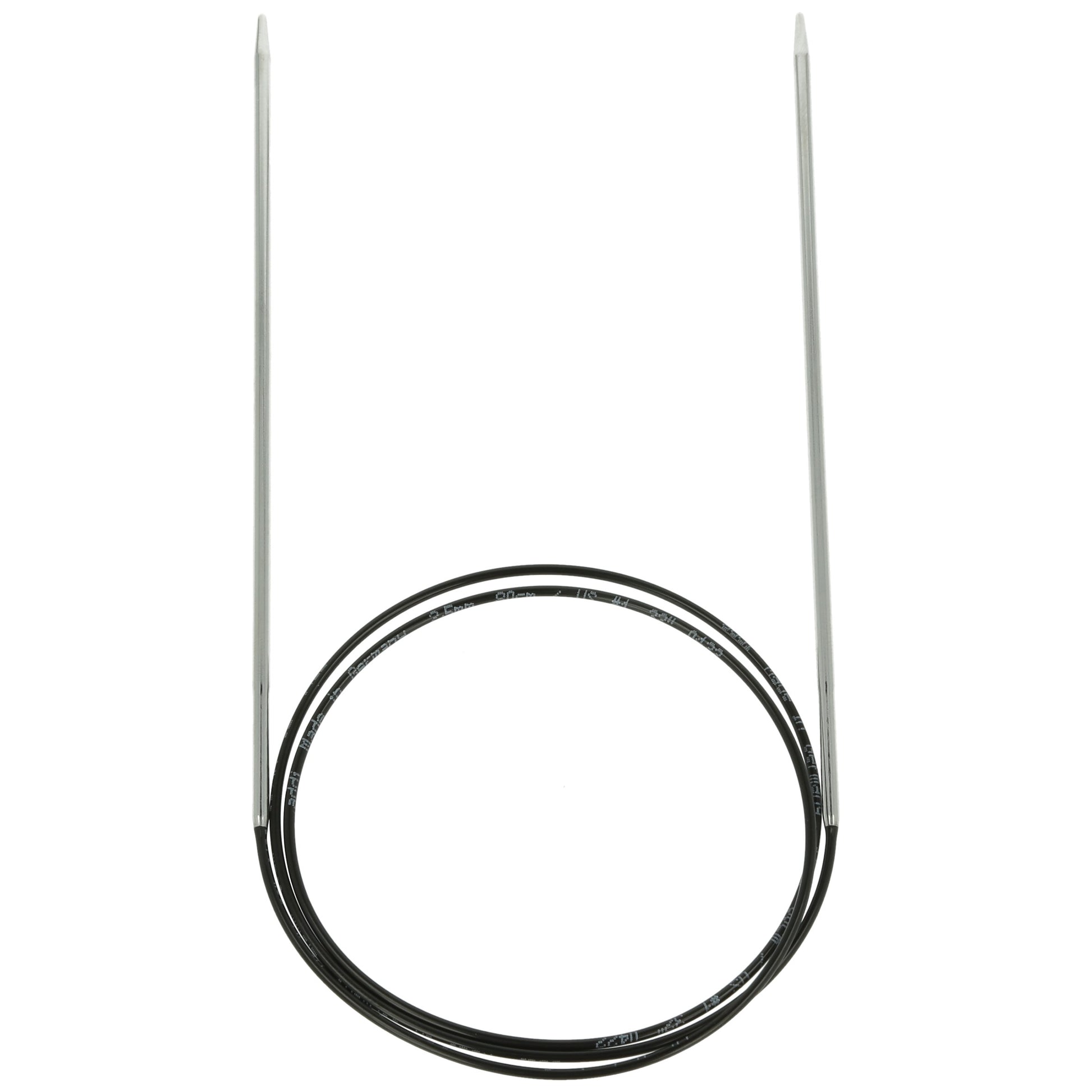 Aiguilles à tricoter circulaires en bronze blanc - Black Edition