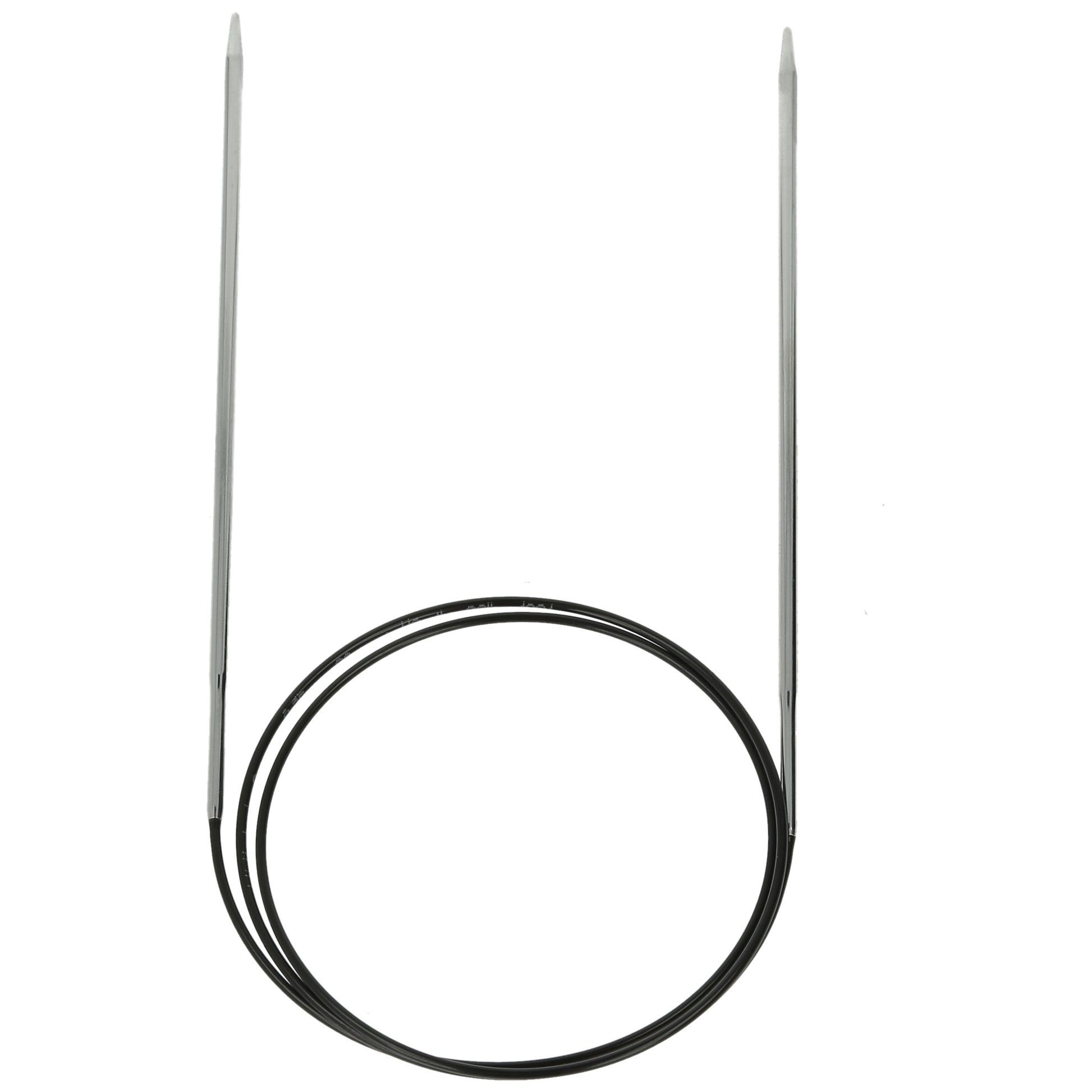 Aiguilles à tricoter circulaires en bronze blanc - Black Edition