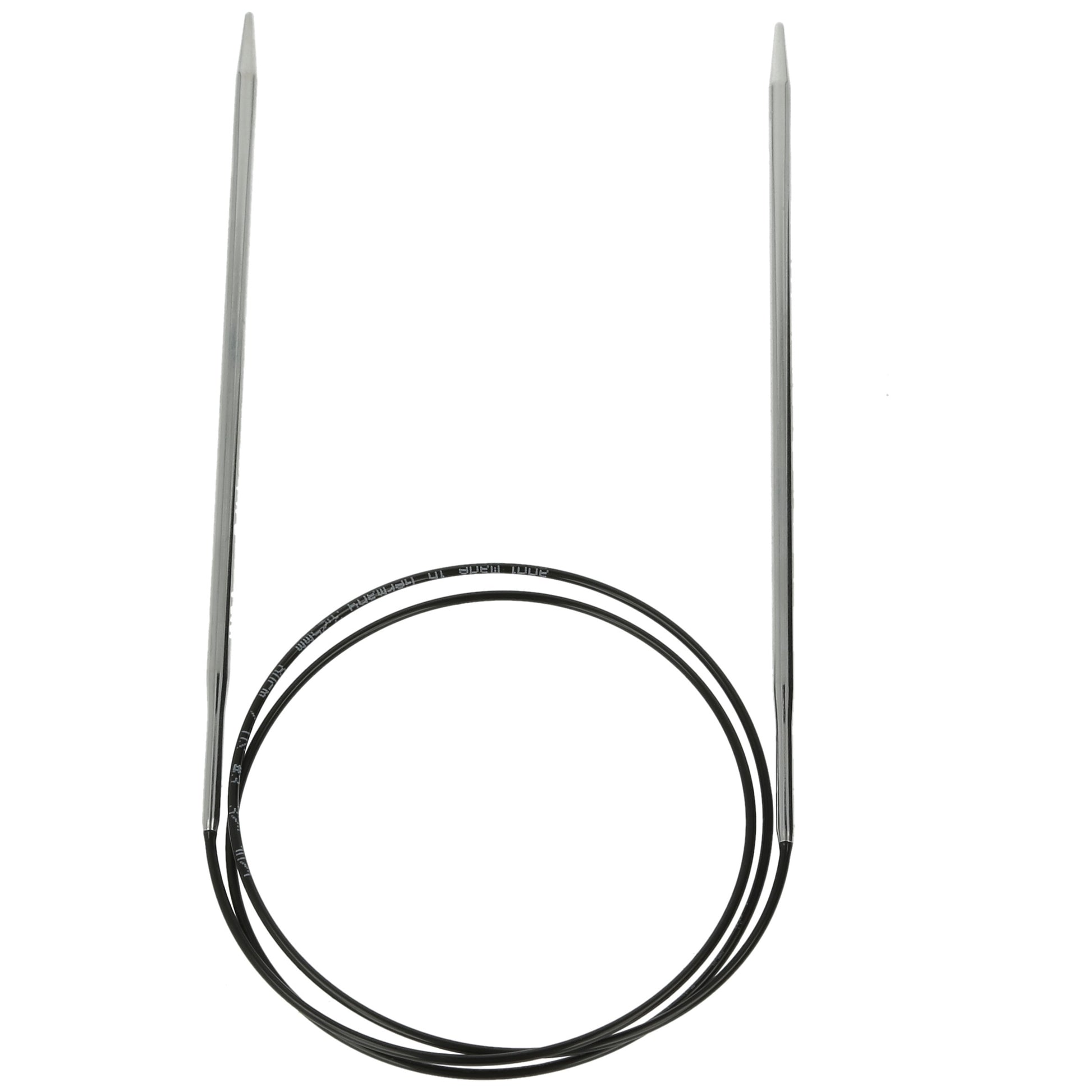 Aiguilles à tricoter circulaires en bronze blanc - Black Edition