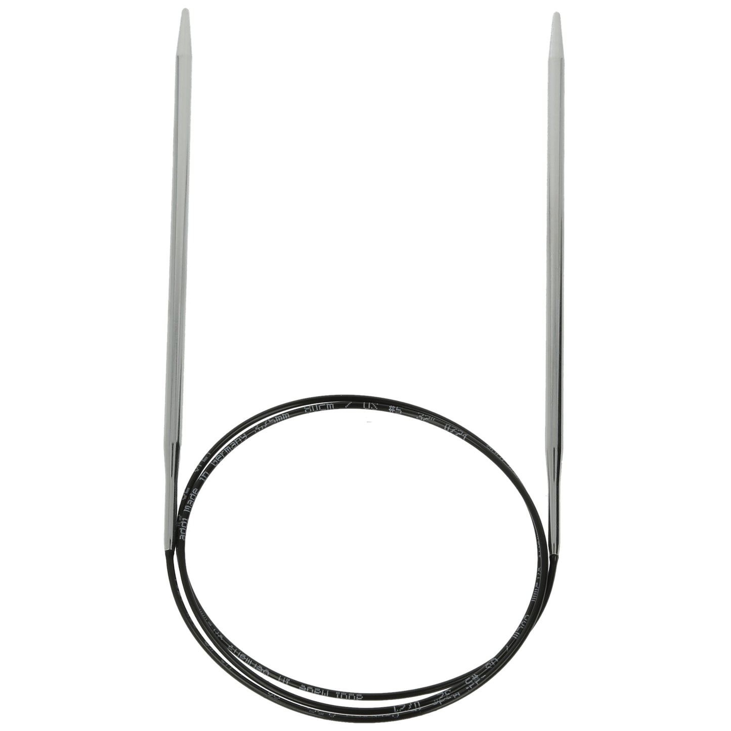 Aiguilles à tricoter circulaires en bronze blanc - Black Edition