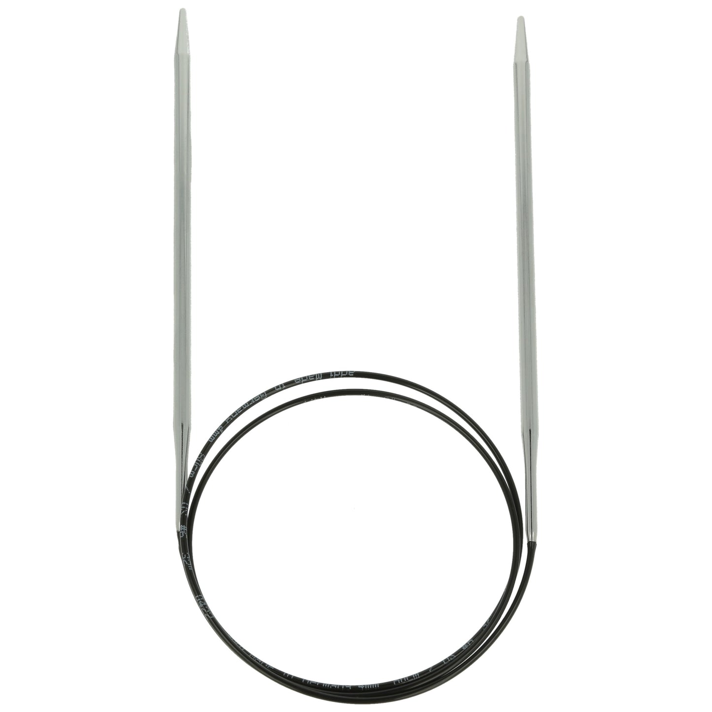 Aiguilles à tricoter circulaires en bronze blanc - Black Edition