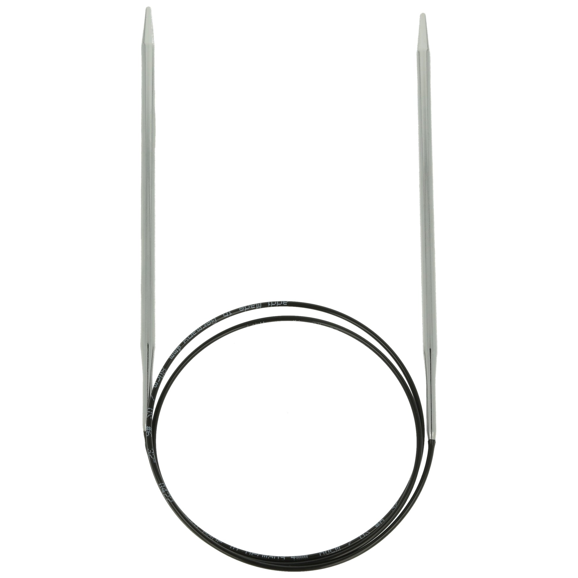 Aiguilles à tricoter circulaires en bronze blanc - Black Edition