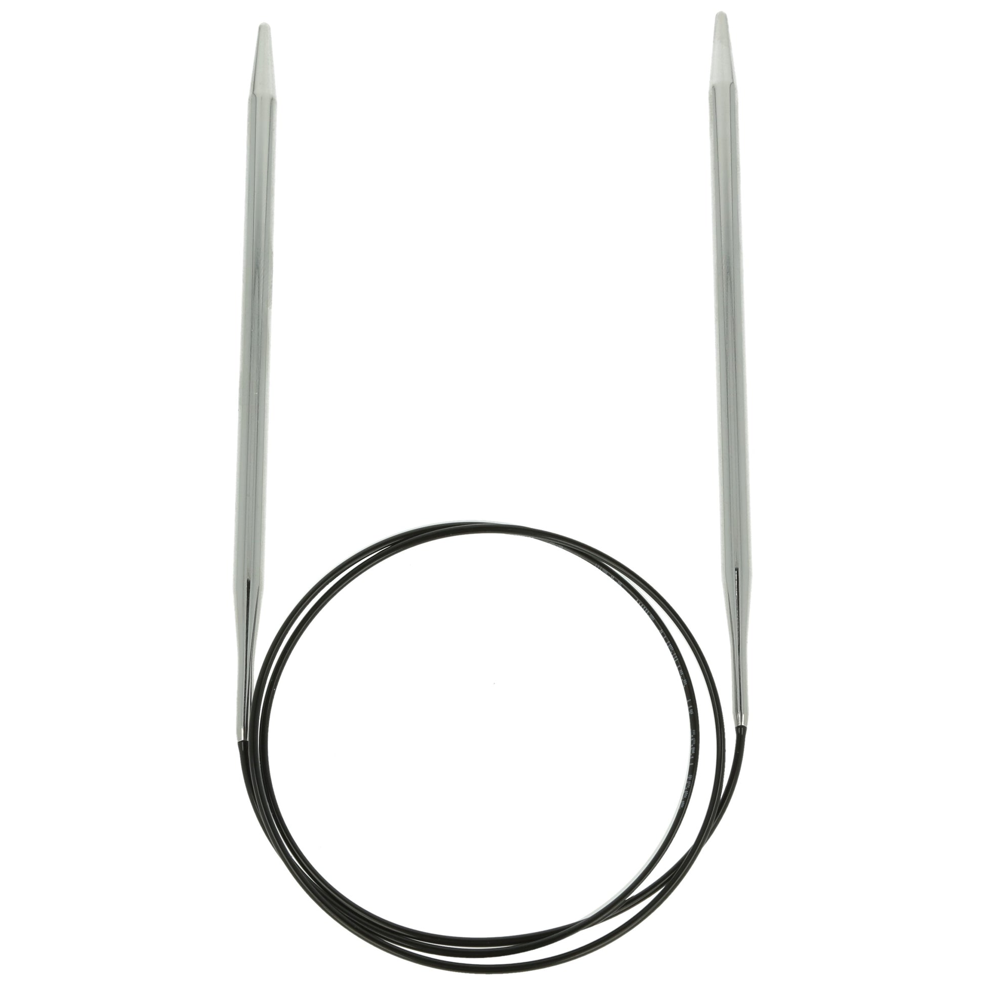 Aiguilles à tricoter circulaires en bronze blanc - Black Edition
