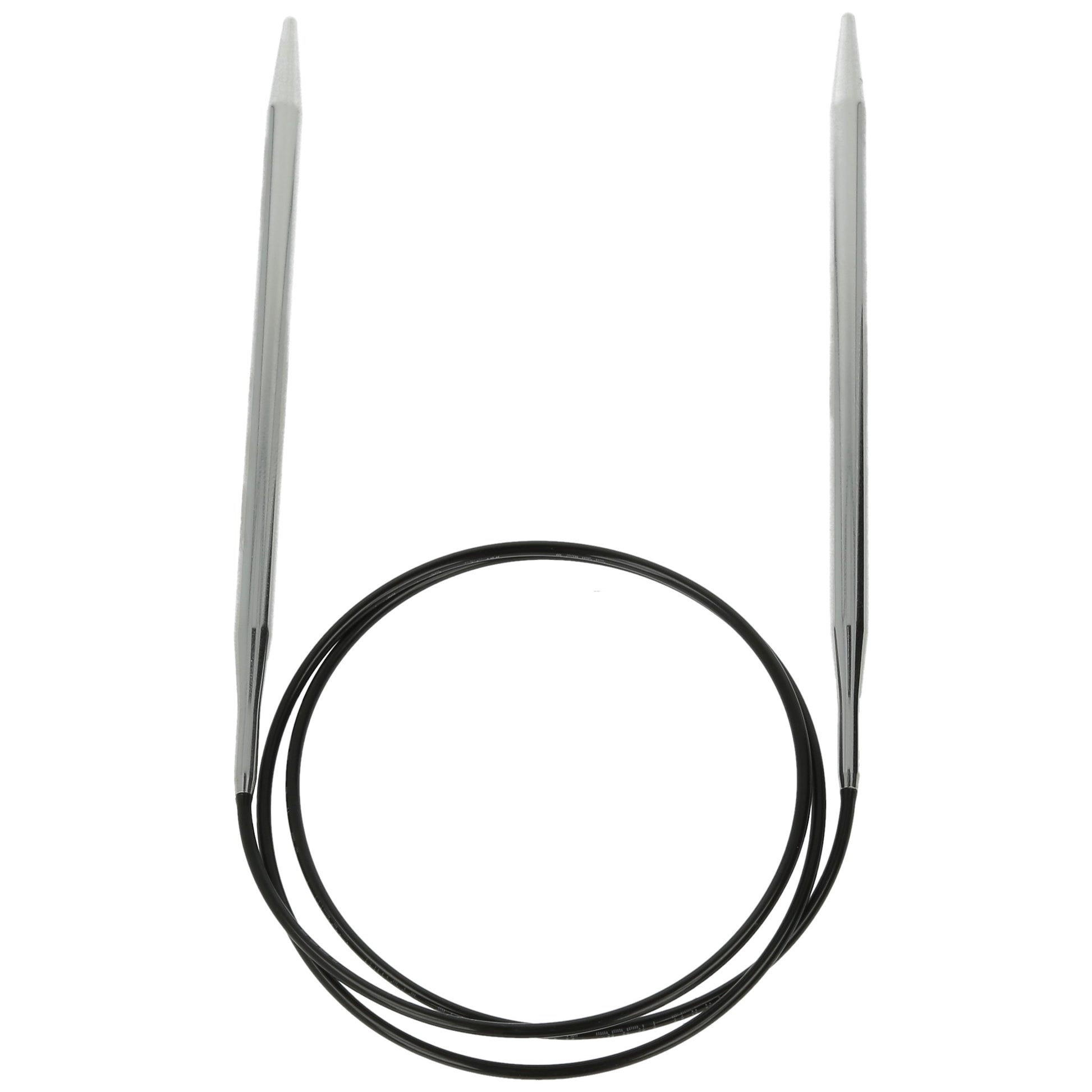 Aiguilles à tricoter circulaires en bronze blanc - Black Edition