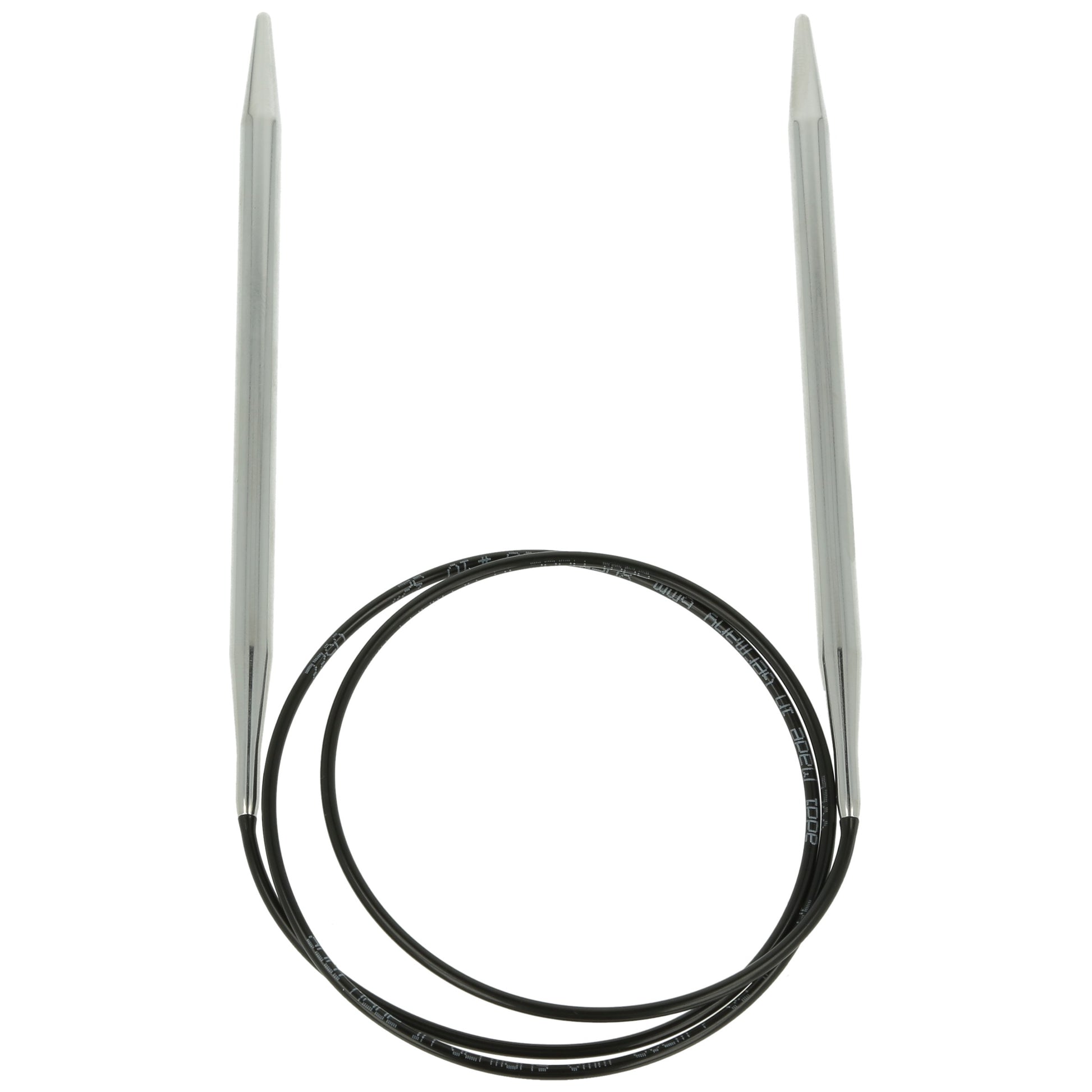 Aiguilles à tricoter circulaires en bronze blanc - Black Edition