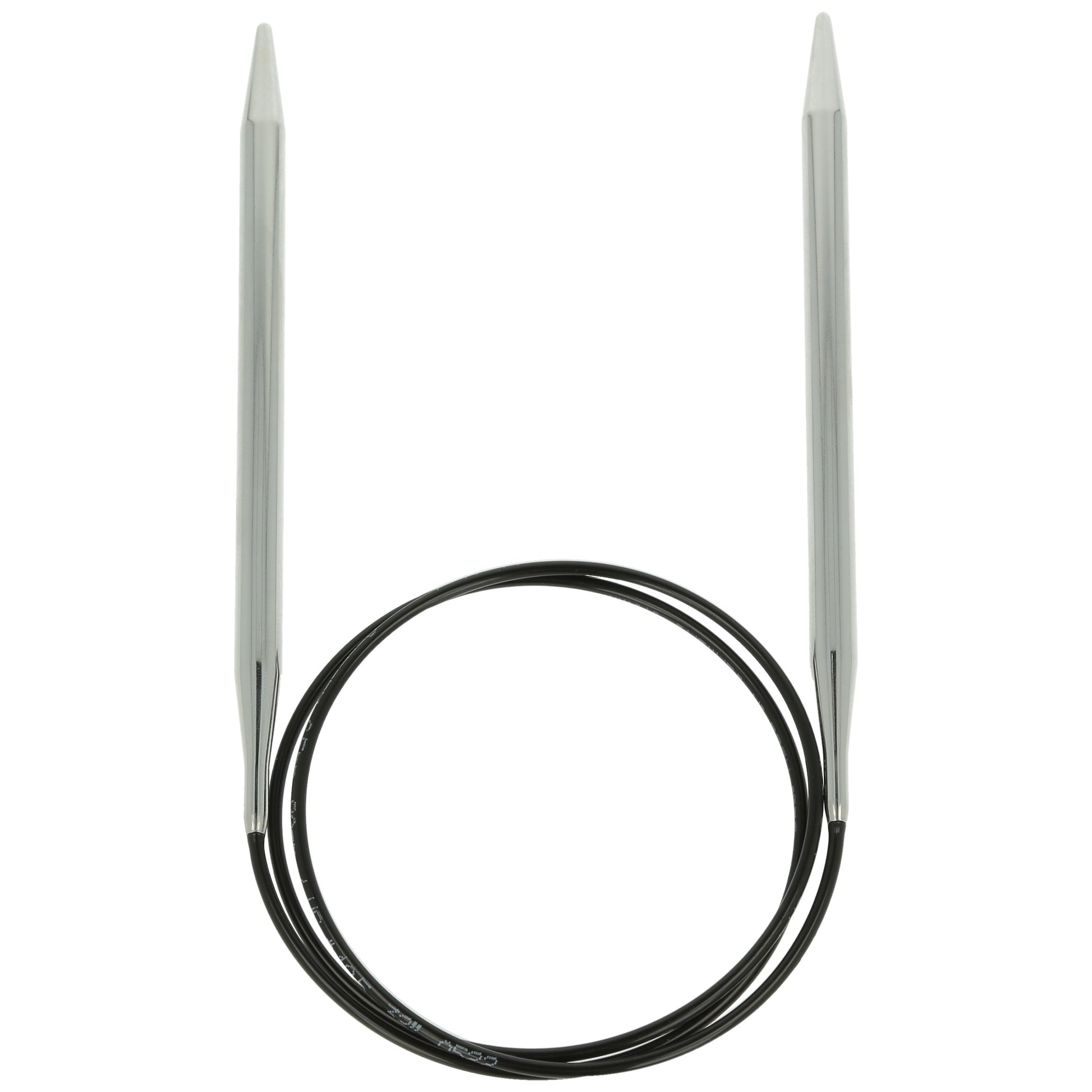 Aiguilles à tricoter circulaires en bronze blanc - Black Edition