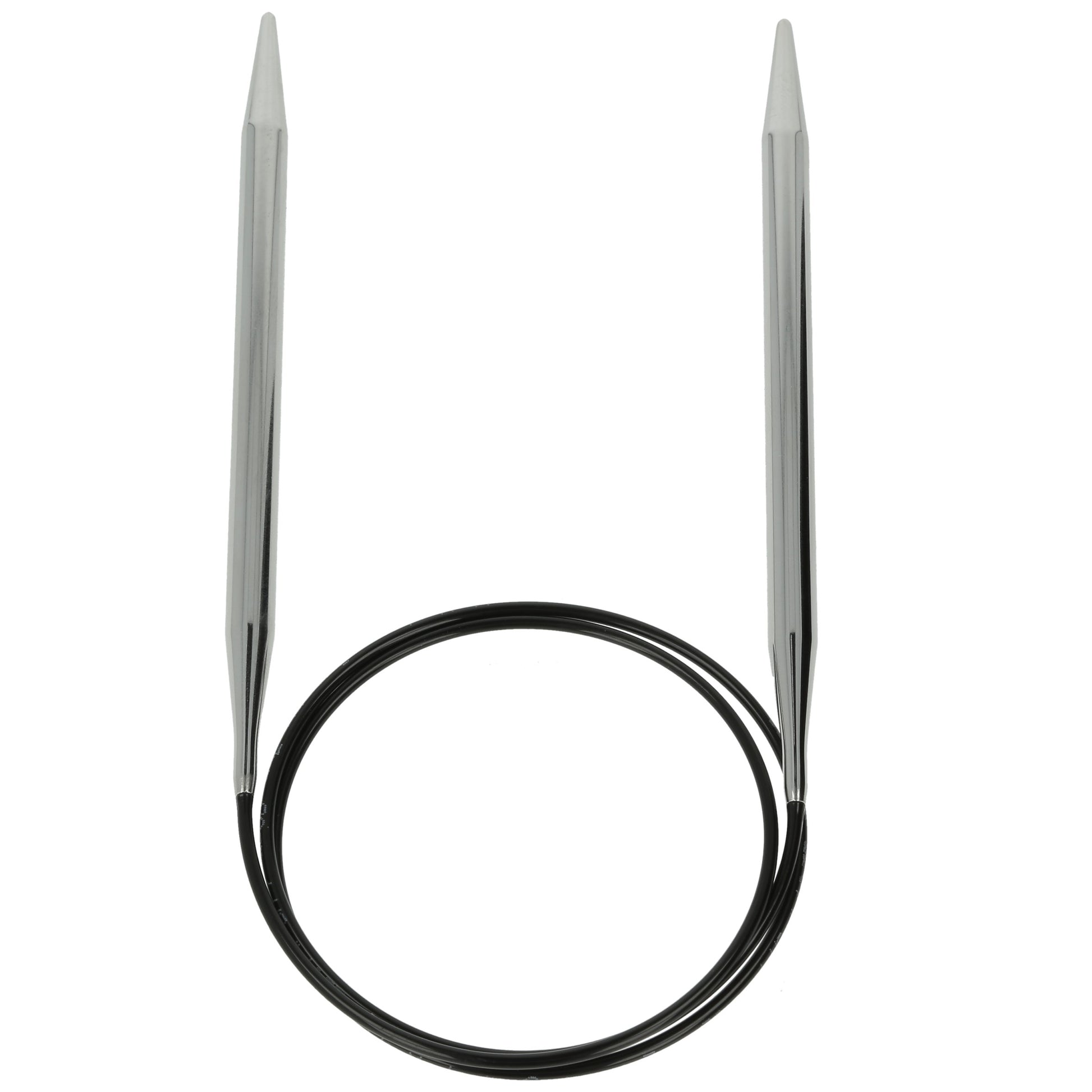 Aiguilles à tricoter circulaires en bronze blanc - Black Edition