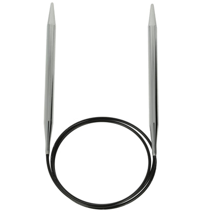 Aiguilles à tricoter circulaires en bronze blanc - Black Edition