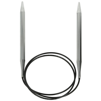 Aiguilles à tricoter circulaires en bronze blanc - Black Edition