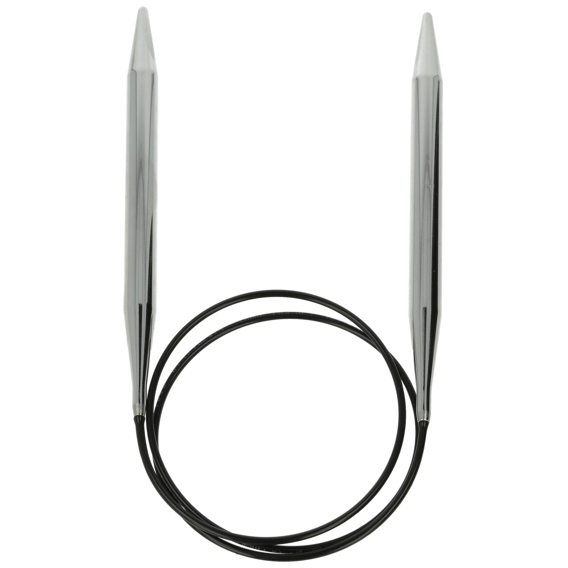 Aiguilles à tricoter circulaires en bronze blanc - Black Edition