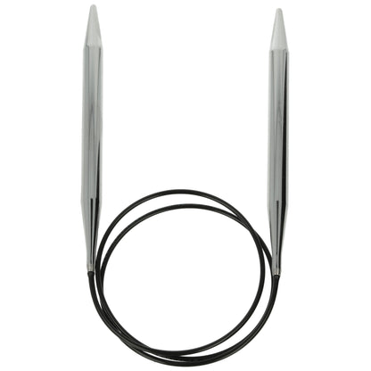Aiguilles à tricoter circulaires en bronze blanc - Black Edition