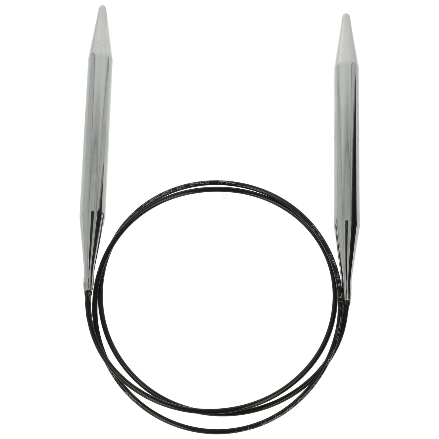 Aiguilles à tricoter circulaires en bronze blanc - Black Edition