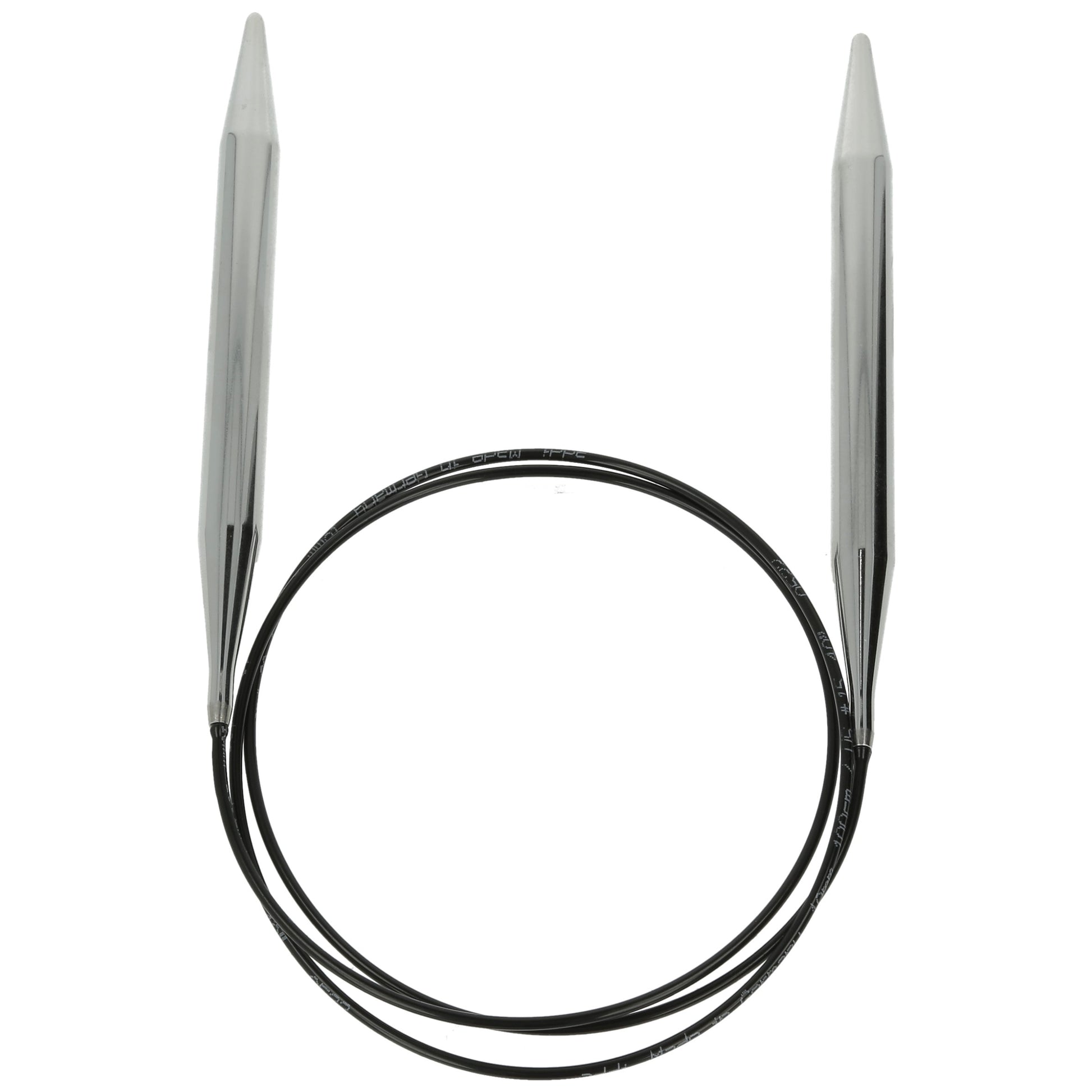 Aiguilles à tricoter circulaires en bronze blanc - Black Edition
