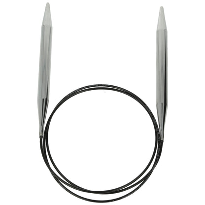 Aiguilles à tricoter circulaires en bronze blanc - Black Edition