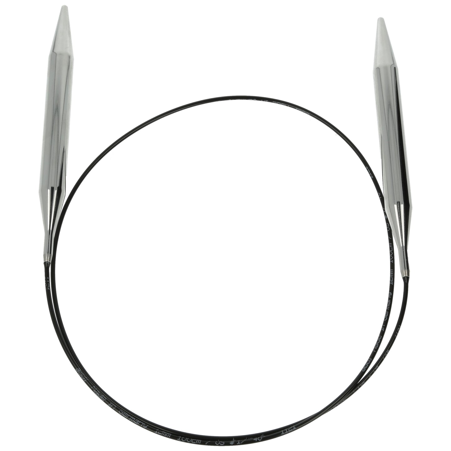 Aiguilles à tricoter circulaires en bronze blanc - Black Edition