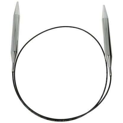 Aiguilles à tricoter circulaires en bronze blanc - Black Edition