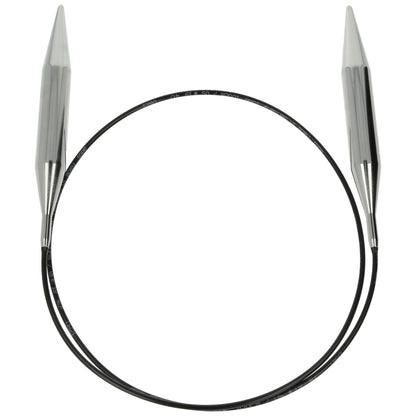Aiguilles à tricoter circulaires en bronze blanc - Black Edition