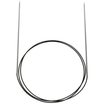 Aiguilles à tricoter circulaires en bronze blanc - Black Edition