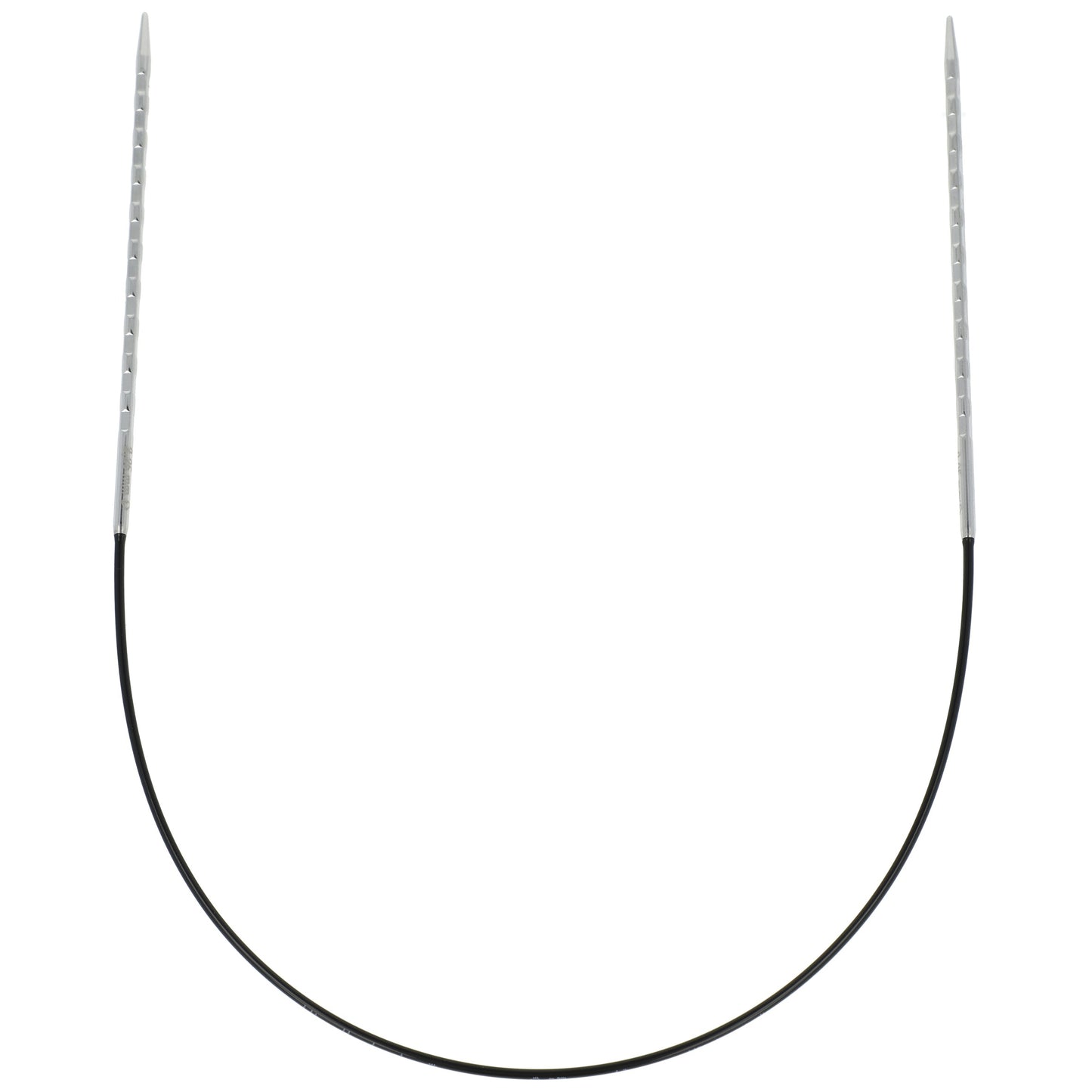 Aiguilles à tricoter circulaires en bronze blanc - Black Edition