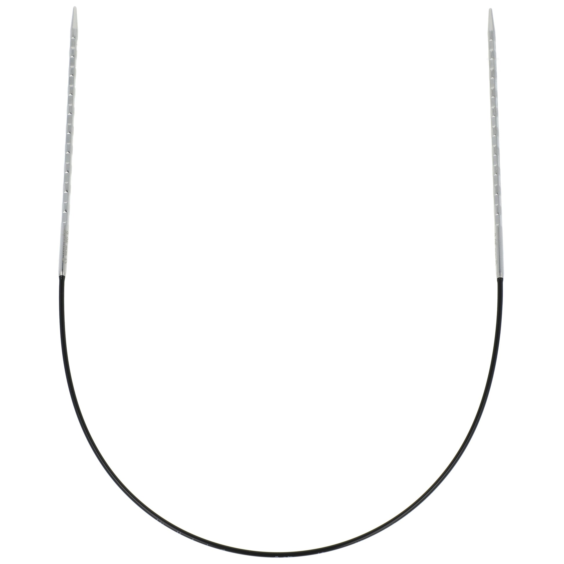 Aiguilles à tricoter circulaires en bronze blanc - Black Edition